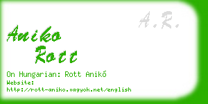 aniko rott business card